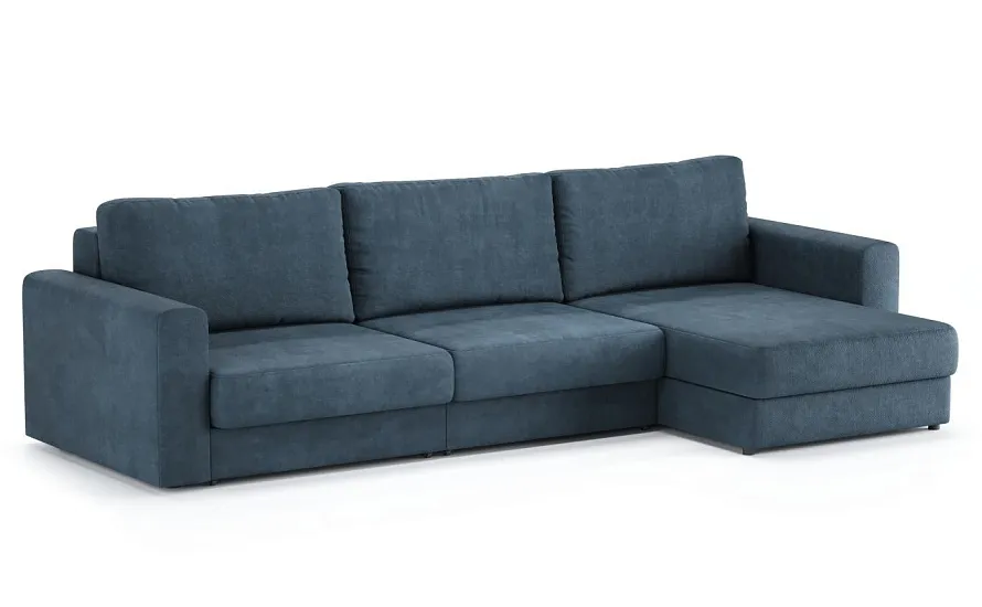 Диван угловой Ларсон 3М Nordic 78 сапфир - 2